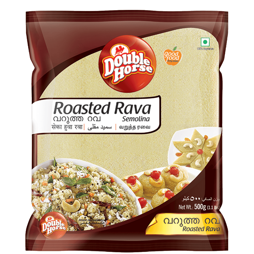 Double Horse Roasted Rava - 1 kg