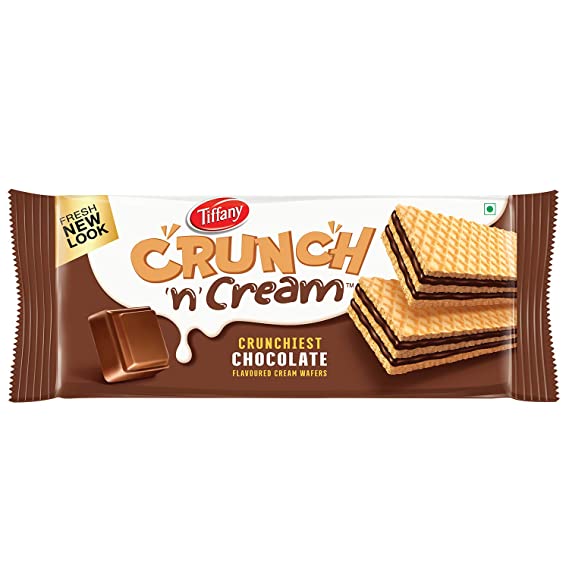 Tiffany Crunch n Cream Crunchiest Cream Wafers  Chocolate Flavored  - 150g