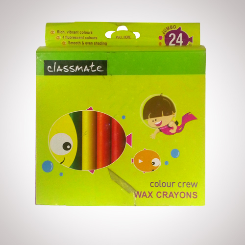 Classmates Colour Crew  Wax Crayons (24 Shades)