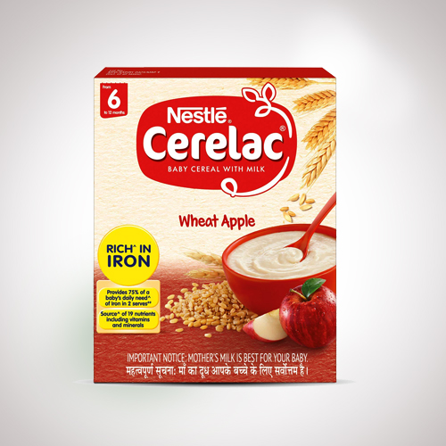 Nestle Cerelac Fortified Baby Cereal With Milk, Wheat Apple - From 6 Months, 300 g