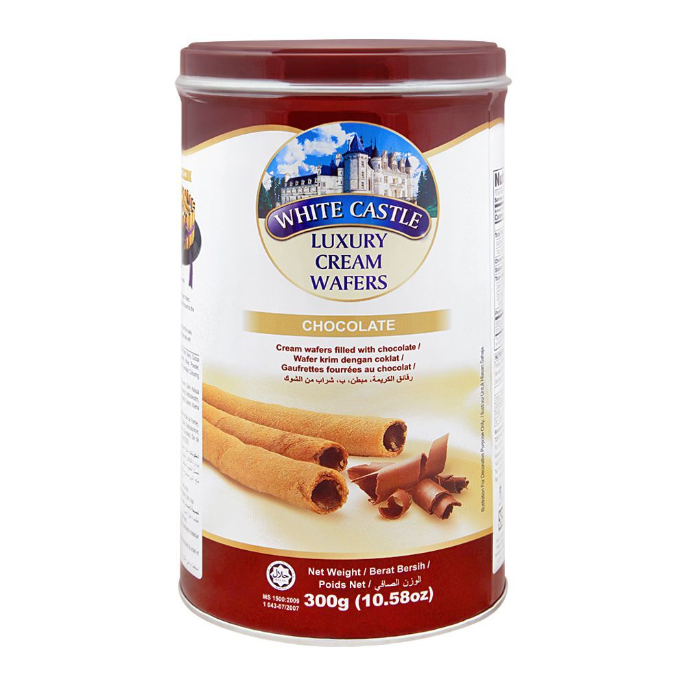 White Castle Luxury Cream Wafers Chocolate (300g)